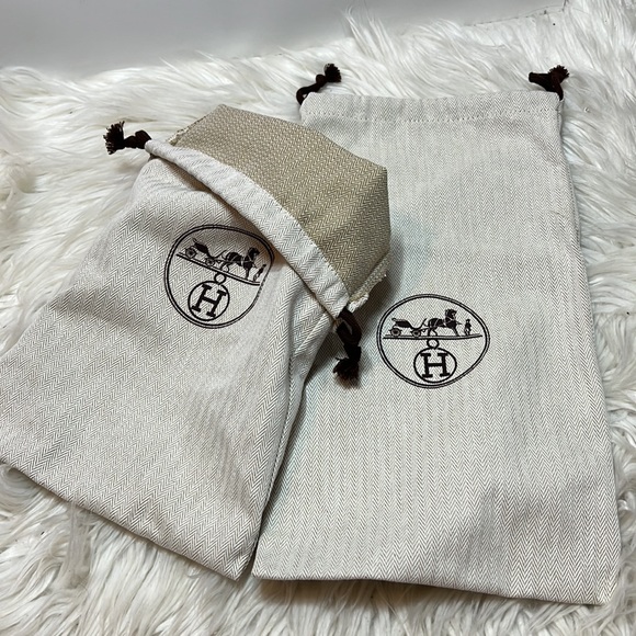 100% Authentic BRAND NEW 2 HERMÈS DUST BAG - Picture 6 of 9